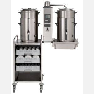 Koffiezetmachine, separate heetwateraftap, vaste wateraansluiting Bravilor B5 HW W