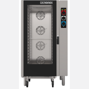 Tecnoinox EFP16M bake-off oven 16x(600x400mm.) inrijdbaar met vochtinjectie