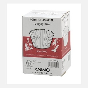 Animo Korffilterpapier Ø 101/317mm. Container CN5e-5L. Geschikt voor ComBi line