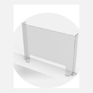 Acrylaat bureau/tafel model protectie scherm. Zonder frame.