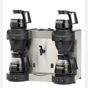 Animo M202W Koffiezetmachine met heetwatervoorz. en vaste wateraansluiting