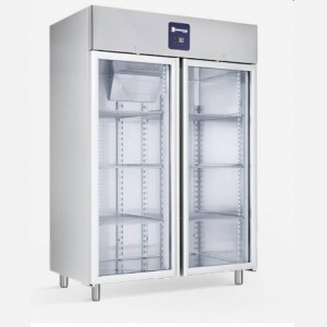 Dubbeldeurs koelkast met glasdeur Samaref PM 1400M P TN PV