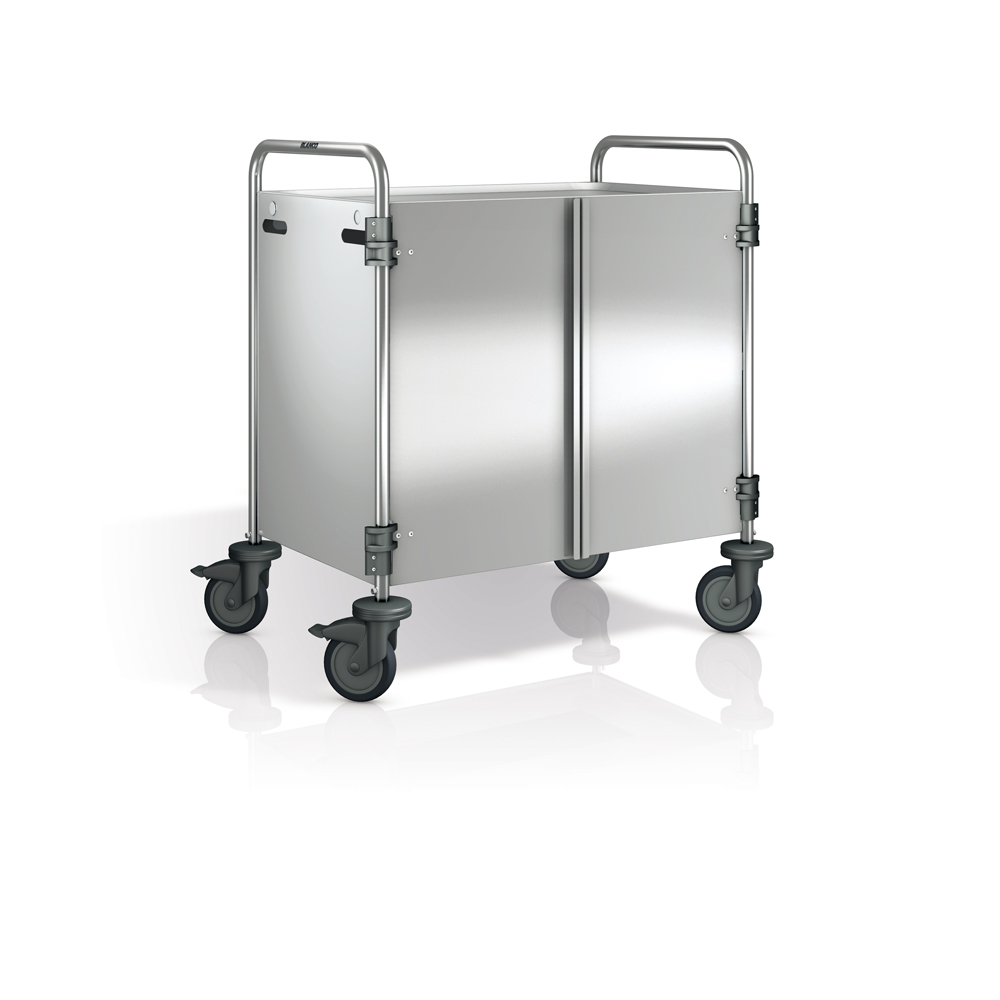 Afwerking, met draaideuren RVS voor BPro serveerwagen